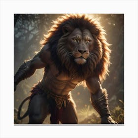 Spartan Leonidas Lion Canvas Print