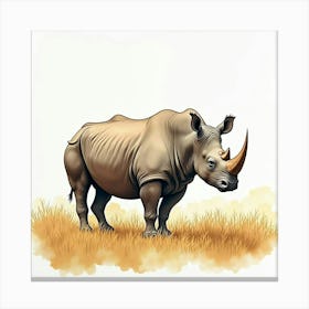 Rhinoceros 3 Canvas Print