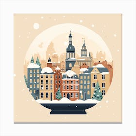 Copenhagen Denmark 1 Snowglobe Canvas Print