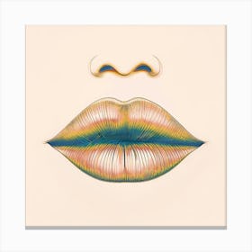 Lip Drawing Canvas Print