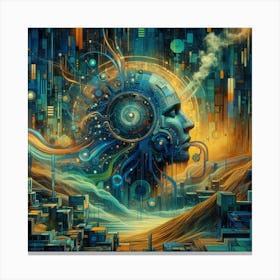 Futuristic Cityscape 3 Canvas Print