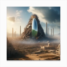 Alien City 4 Canvas Print