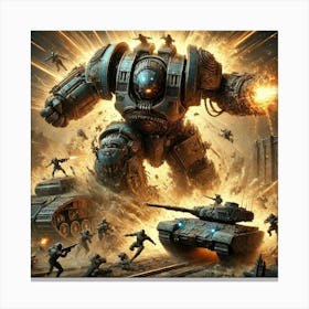 Tytan Unstoppable Charge Iron Commonwealth Canvas Print