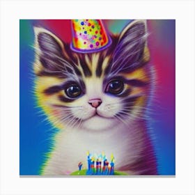 Birthday Kitten2 Canvas Print