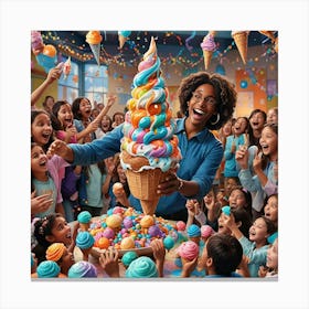 Ice Cream Cone Canvas Print