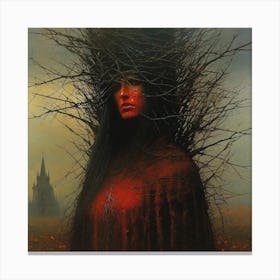 'The Red Woman' Canvas Print