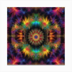 Psychedelic Flower Canvas Print