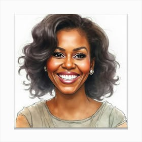 First Lady Michelle Obama Leinwandbild