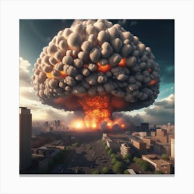 Nuclear Explosion Canvas Print