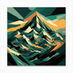 Abstract Mountains 9 Canvas Print