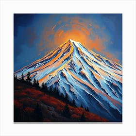 Sunrise Over The Mountain Canvas Print