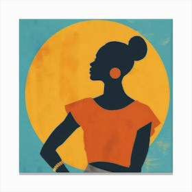 Silhouette Of A Woman 28 Canvas Print