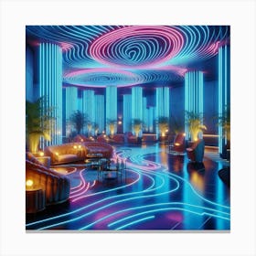 Neon Lounge 1 Canvas Print