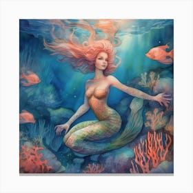 An Ethereal Underwater World 4 Canvas Print