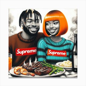 Supreme Couple 2 Canvas Print