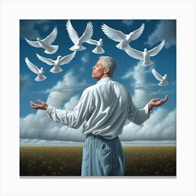 Doves Canvas Print