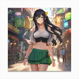 cute Anime girl Canvas Print