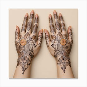 Mehndi Designs 2 Canvas Print