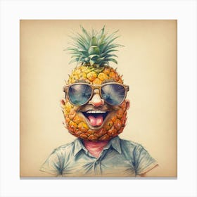 Pineapple Man 4 Canvas Print