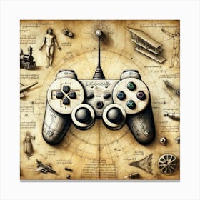 Video Game Controller 8 Canvas Print