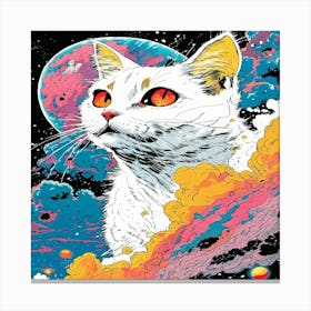 Cat In Space Canvas Print