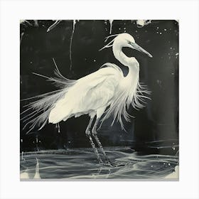 White Egret 1 Canvas Print