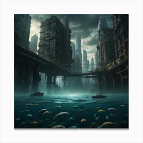 City Of Fishes Canvas Print