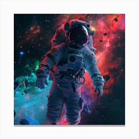 Astronaut In Space 1 Canvas Print