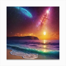 Galaxy Painting Canvas Print