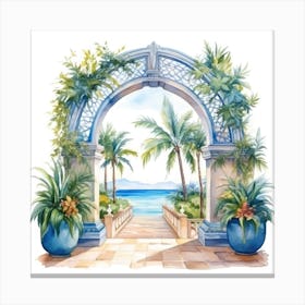 Archway To The Beach Canvas Print