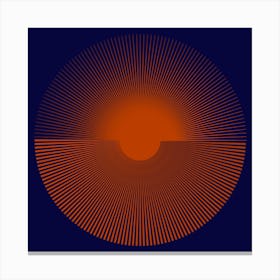 Orange Sun 1 Canvas Print