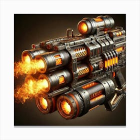 Explosive Flamethrower Converted Canvas Print