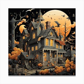 Haunted House Canvas Print