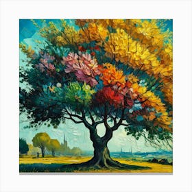 Vincent Tree Vangogh Style Canvas Print