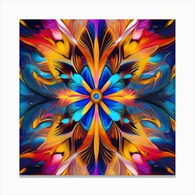 Psychedelic Flower 2 Canvas Print