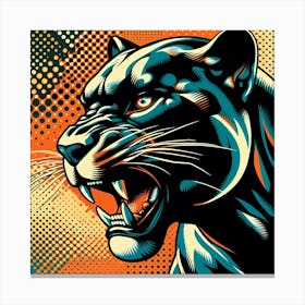 Pop Panther Canvas Print