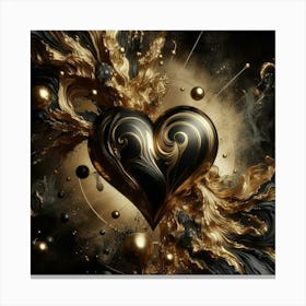 Heart Of Gold 4 Canvas Print