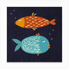 Slightly Sarcastic Fish Canvas Print