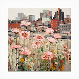 Flowers In The City 1 Canvas Print