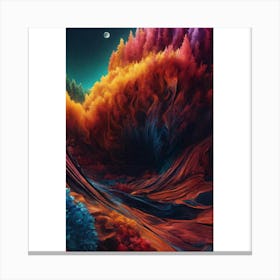 Abstract Landscape Painting 1 Canvas Print