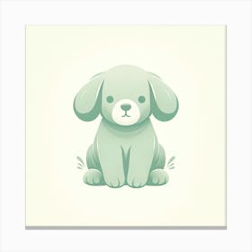 Green Dog Canvas Print