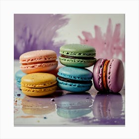 Colorful Macarons 1 Canvas Print