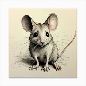 Mouse Drawing 1 Canvas Print