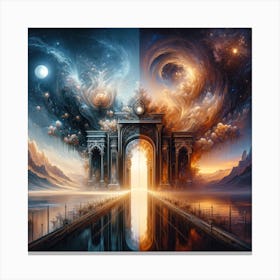 Gates to wisdom Canvas Print