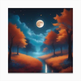 Harvest Moon Dreamscape 27 Canvas Print