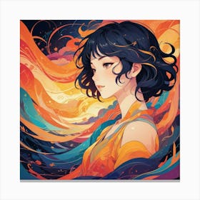 Asian Girl Canvas Print