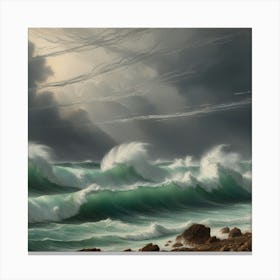 Tempestuous Seas Canvas Print