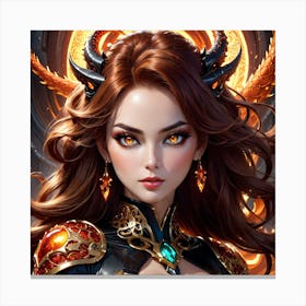 Demon Girl yut Canvas Print