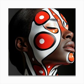 Face Painting Canvas Print