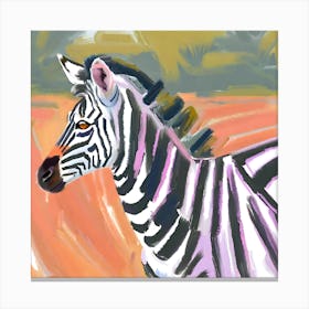 Plains Zebra 02 Canvas Print